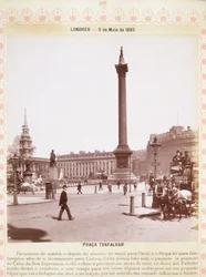 Nelsonsäule, Trafalgar Square, ca. 1893
